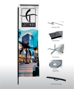 outdoor displays, telescopic flags, banner printing cape town,